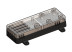 YoctoBox-Long-Thin-Black-Vents, Boîtier pour module USB Yoctopuce (long, fin, noir, ouïes)