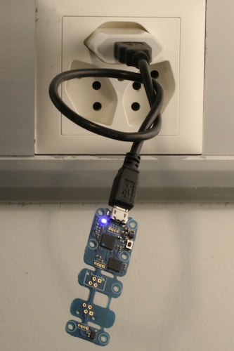 Yoctopuce version of a temperature data logger