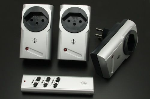 A set of radio-controlled sockets bought in a supermarket