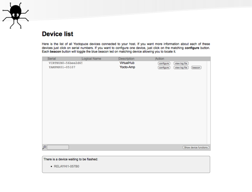 Devices sitting in programming mode are not listed along other devices.