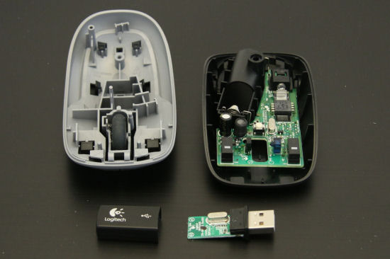 Open the mouse and the dongle