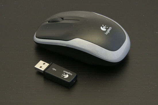 A dummy wireless mouse and its ill-fated dongle