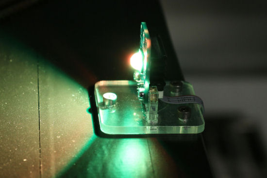 Une des LED d'éclairage, en fait un Yocto-PowerColor