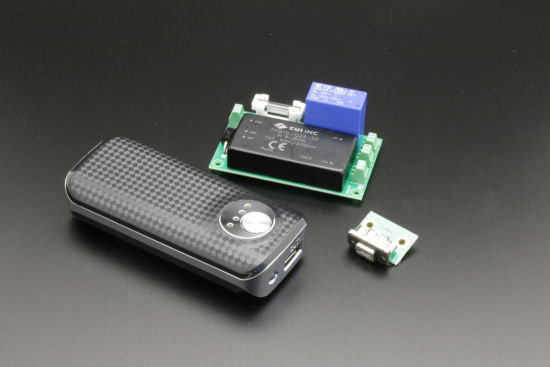 Le board d'alim, le port USB déporté et la batterie USB