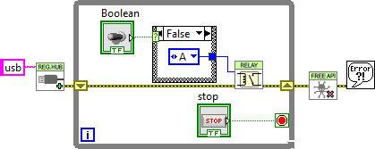 Toggling a relay
