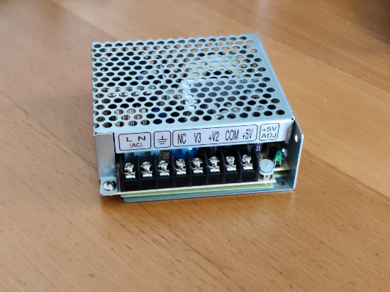 The Mean Well RT-50D power supply