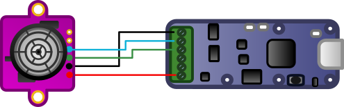 How to connect the GY-US12V2 to the Yocto-Serial