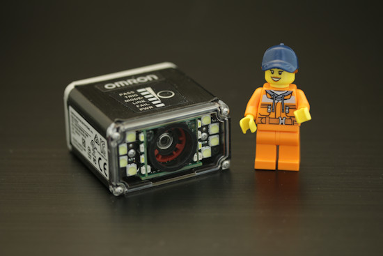The tiny OMRON MicroHAWK V430-F camera