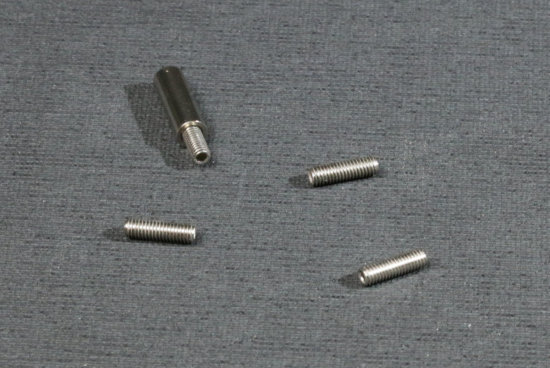 Headless M3 screws, which are screwed into the spacers