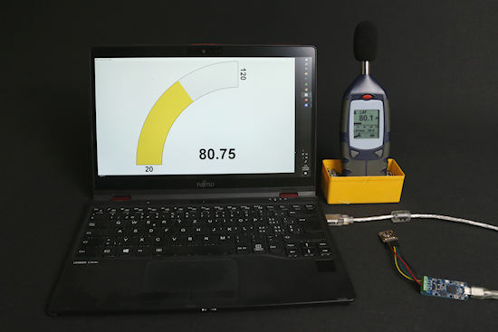 Comparison with a calibrated sound level meter