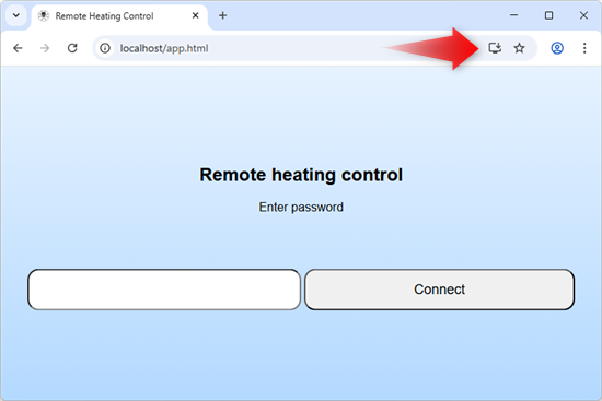 La page affich�e avec Chrome