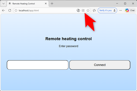 La page affich�e avec Edge