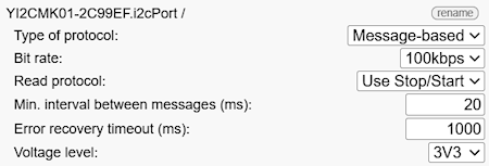 Configuration du Yocto-I2C pour les capteurs SEN6x Configuration du Yocto-I2C pour les capteurs SEN6x