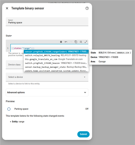 Home Assistant has added autocomplete to the editor