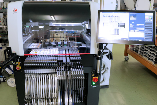Our new autoplacer robot: an Essemtec FOX2 Ultra