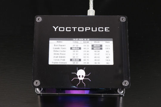 ePaper screen + warning LED