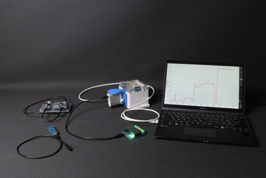 L'exp�rience, le Yocto-Watt-V2-C est dans la bo�te
