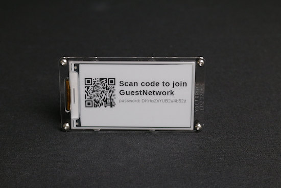 Un code QR pour se connecter facilement au r�seau WiFi visiteur