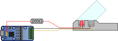 Wiring is trivial: only three wires are needed