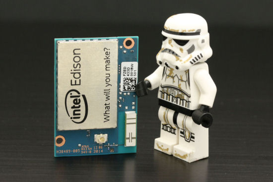 The Intel Edison, we told you it was tiny...
