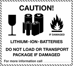 les colis contenant des batteries au lithium doivent être déclaré comme tels