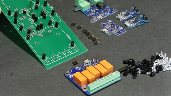 Mounting devices on the PCB