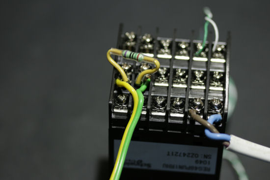 An RS485 bus is often made of just two wires and a resistor at the extremities...