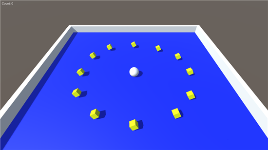 The Roll-a-Ball tutorial provided by Unity