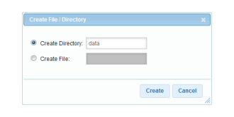 Creating the data directory