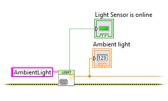 Querying the light sensor