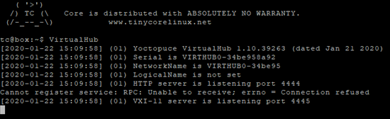When the package is installed, the VirtualHub is available