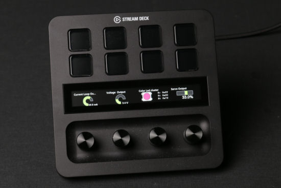You can control some of the functions with the rotary knobs of the Stream Deck+ 